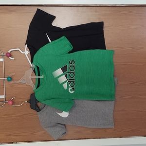 Boys size 4 nike shirts and Adidas size 3T shirt